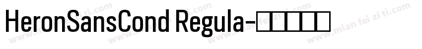 HeronSansCond Regula字体转换